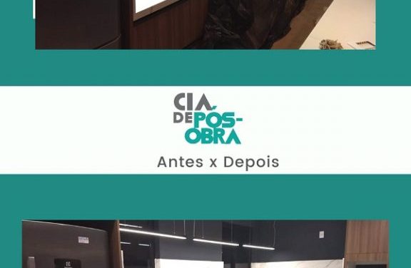 Limpeza Pós-Obra Residencial (antes e depois)