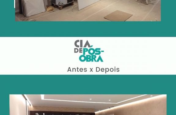 Limpeza Pós-Obra Residencial (antes e depois)